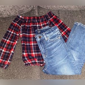 Casual Holiday Plaid Set💙